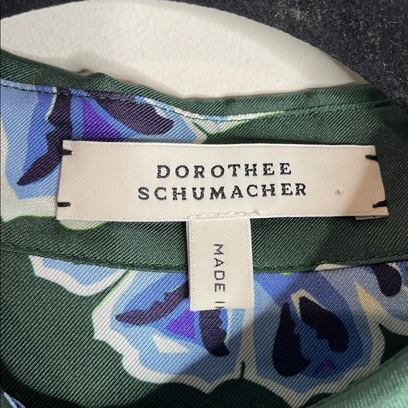 Dorothee Schumacher | Women’s 100% Silk Big Garden Button Down Blouse Size XS - Picture 7 of 9